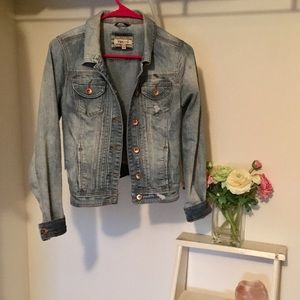 YMI Distressed Jean Jacket- Small (EUC)